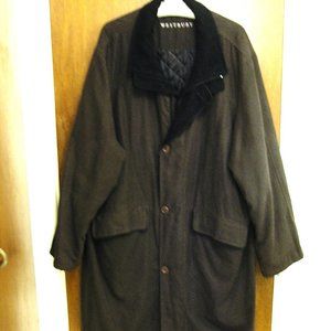 Westbury (Germany) Men's Overcoat black, Fleece lined, long sleeves 3XL